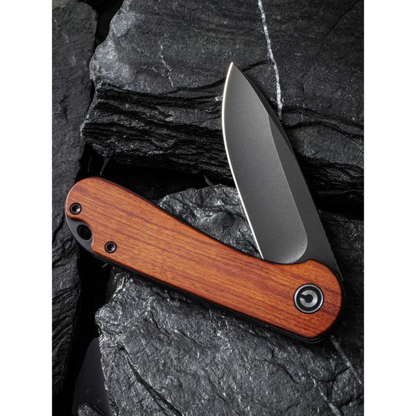 Ніж складаний кишеньковий Civivi Elementum, (7.5 см) D2 / Guibourtia Wood C907U фото