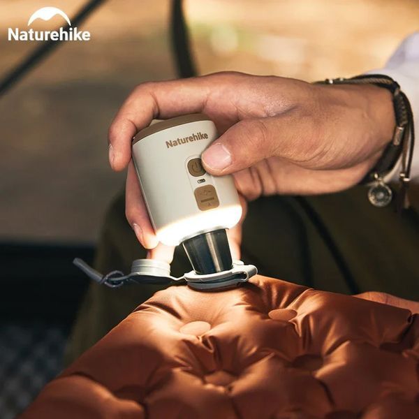 Міні насос - нічник - вентилятор Naturehike CNK2300DQ022, бежевий 6976507665971 фото