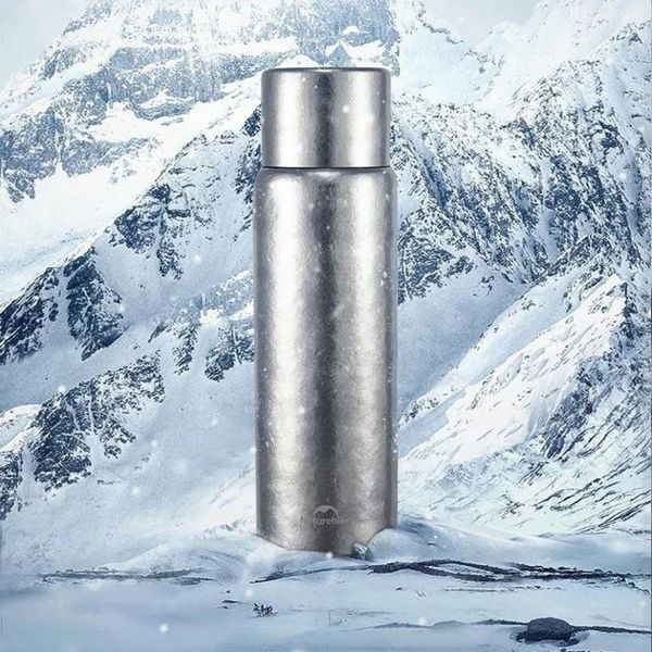 Термос титановий з чохлом Naturehike CNK230CF012 600 ml 6976507661225 фото