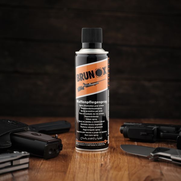 Антикоррозионная защита и смазка для оружия, спрей Brunox Gun Care 300ml 44228 фото