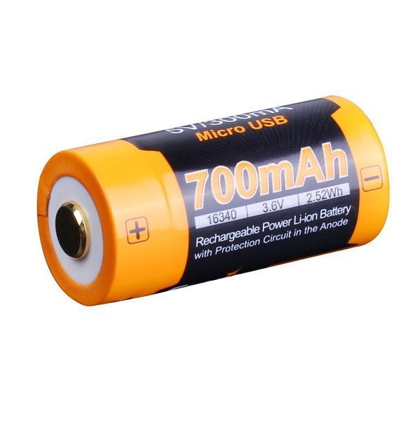 Акумулятор 16340 Fenix 700 UP mAh Li-ion micro usb зарядка ARB-L16-700UP фото