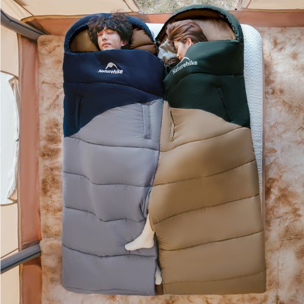 Спальник с капюшоном Naturehike Sunny Day PL02 U250 CNK2550WS028, (8,5 &deg; C), левый, голубовато-синий 6977465868381 фото