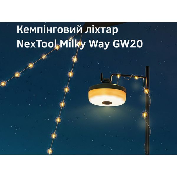 Кемпінговий ліхтар-гірлянда NexTool Milky Way - GW20, біла (20 метрів) NE20328 фото