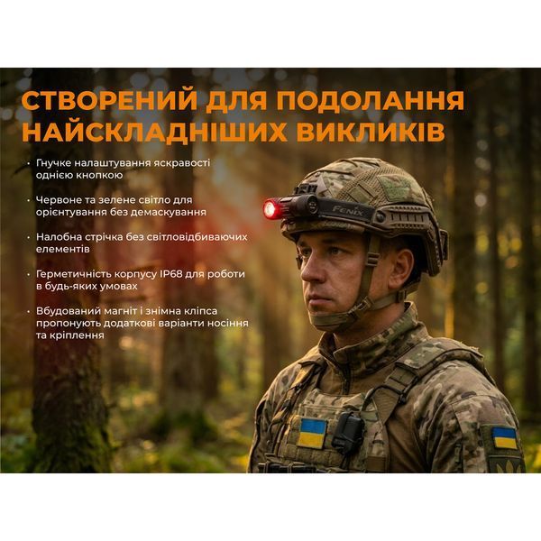 Тактичний налобний ліхтар Fenix Scout Pro (HM50R V2.0) з червоним та зеленим світлом | Лімітована серія 74581 фото