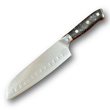 Ніж Кухонний Carbon Ember Santoku (VG-10, Carbon) KT-2585 фото
