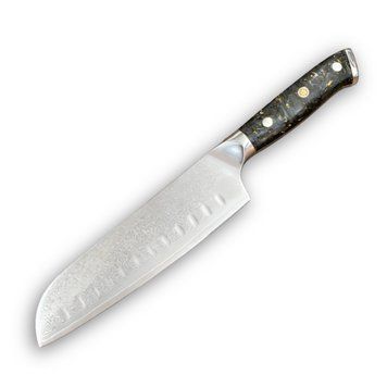 Нож Кухонный Carbon Ember Santoku (VG-10, Carbon) KT-2585 фото
