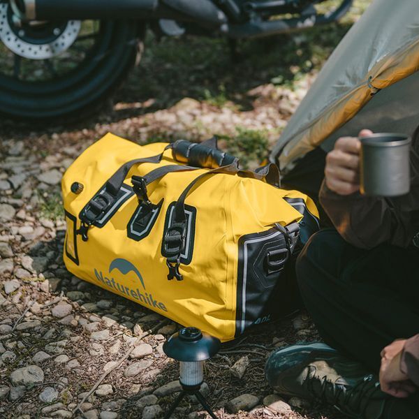 Водонепроникна дорожня сумка Naturehike CNK2450XB015, 60 л, жовта 6975641883739 фото