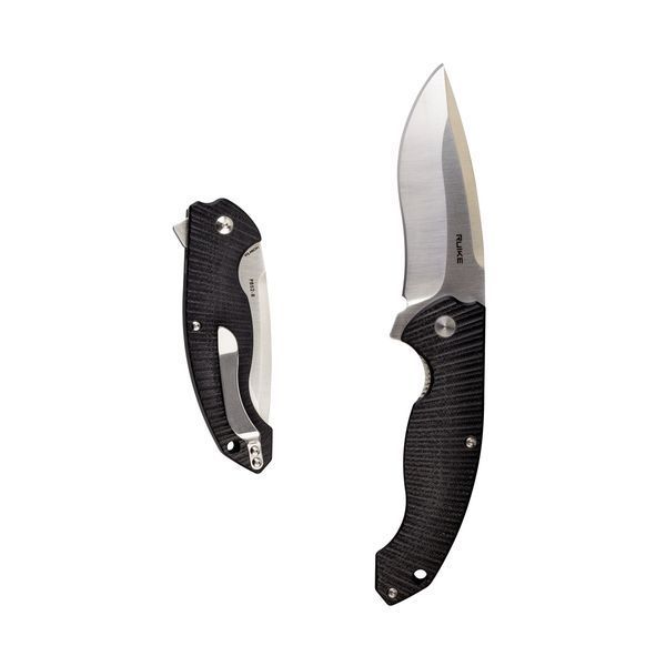 Ніж складаний туристичний Ruike Fang P852-B, (8.9 см) 14C28N / G10 чорний P852-B фото