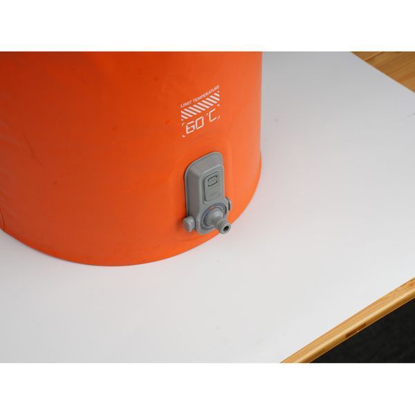 Душ портативний із ємністю та насосом Flextail Tiny Shower Bucket, 20л, помаранчевий TSB-700 фото
