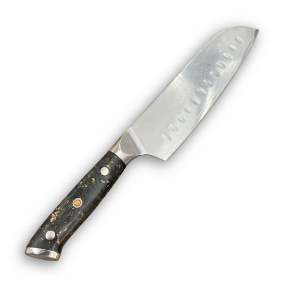 Ніж Кухонний Carbon Ember Santoku (VG-10, Carbon) KT-2585 фото