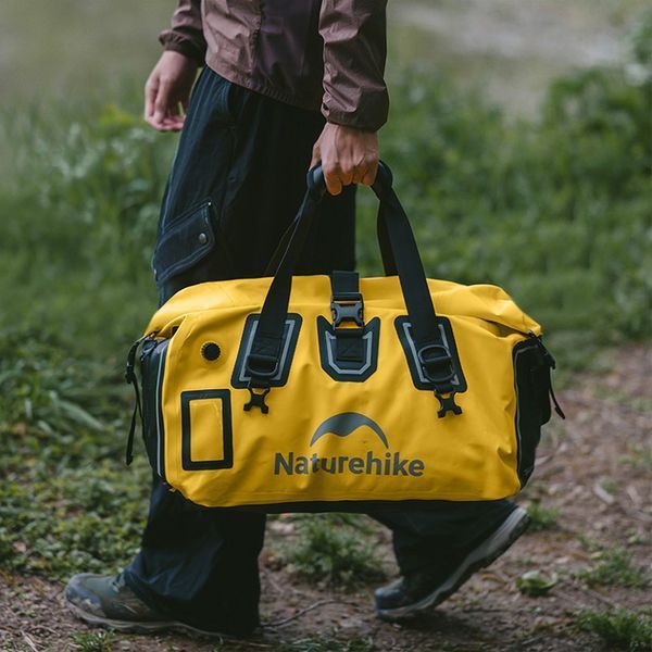 Водонепроникна дорожня сумка Naturehike CNK2450XB015, 60 л, жовта 6975641883739 фото