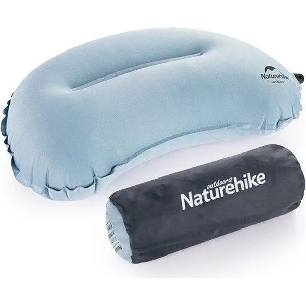 Подушка самонадувна анатомічна Naturehike NH20ZT006, світло-блакитна 6927595773864 фото