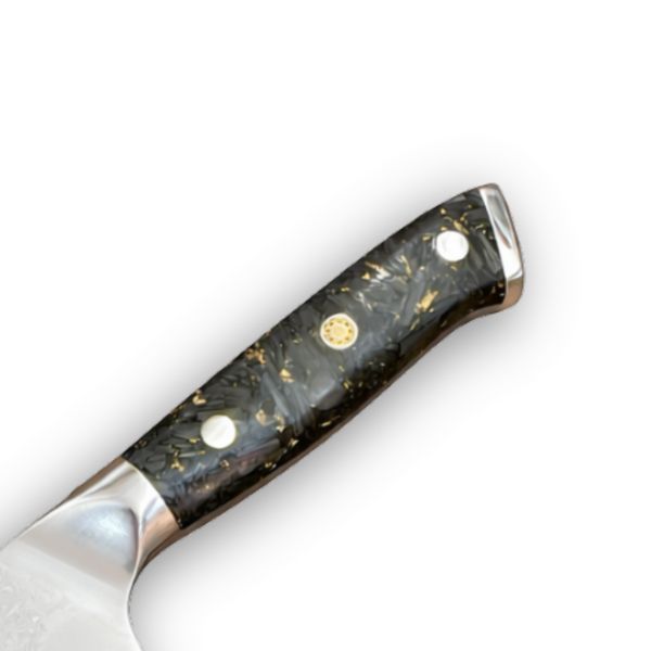 Ніж Кухонний Carbon Ember Santoku (VG-10, Carbon) KT-2585 фото