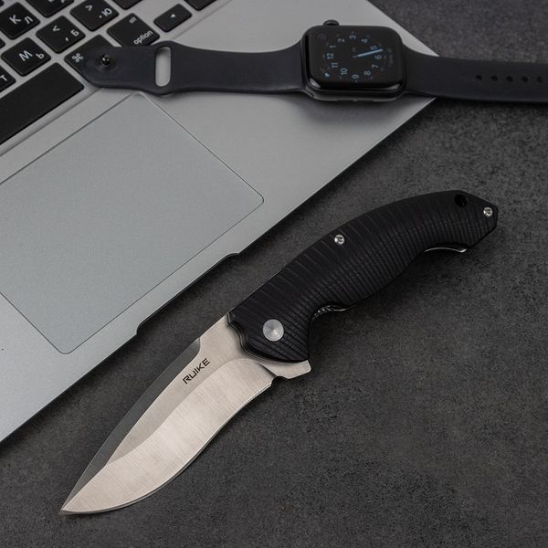 Ніж складаний туристичний Ruike Fang P852-B, (8.9 см) 14C28N / G10 чорний P852-B фото