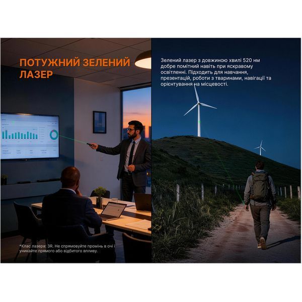 Ліхтар Fenix E08R UE, зелений E08RUEG фото