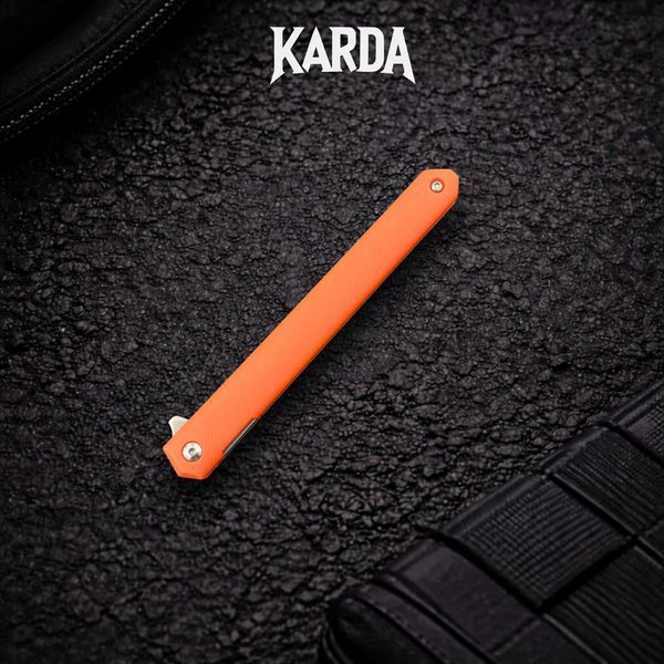 Ніж складаний Karda J097 orange handle Drop Blade NS MK097OD фото