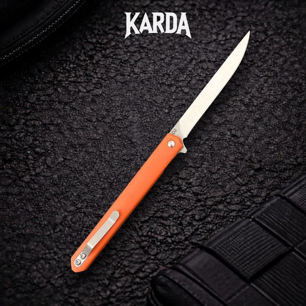 Ніж складаний Karda J097 orange handle Drop Blade NS MK097OD фото