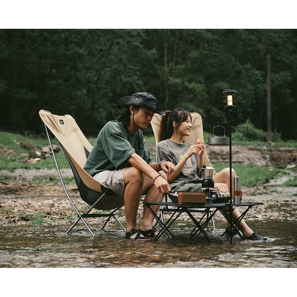 Крісло складане Naturehike Stellaluna L04 CNK2450JJ015, розмір L, алюміній, чорне 6976023929410 фото