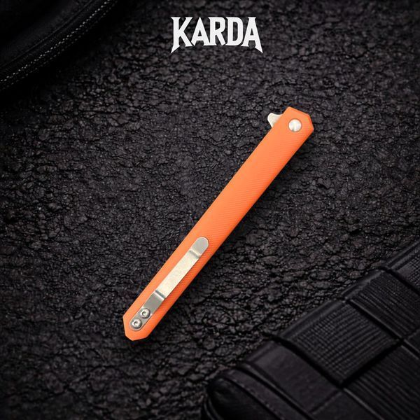 Ніж складаний Karda J097 orange handle Drop Blade NS MK097OD фото