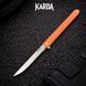 Ніж складаний Karda J097 orange handle Drop Blade NS MK097OD фото 1