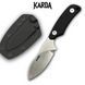 Нож Фиксированный Karda Z038 Black 1677 фото 1