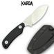 Нож Фиксированный Karda Z038 Black 1677 фото 2