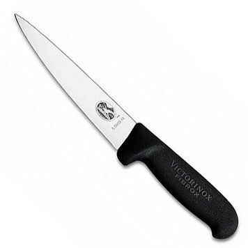 Нож кухонный разделочный Victorinox Fibrox 16 см черный 4004504 фото