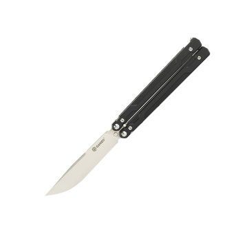 Нож бабочка (балисонг) Ganzo G766 (8.9 см) 440С/G10 черный G766-BK фото