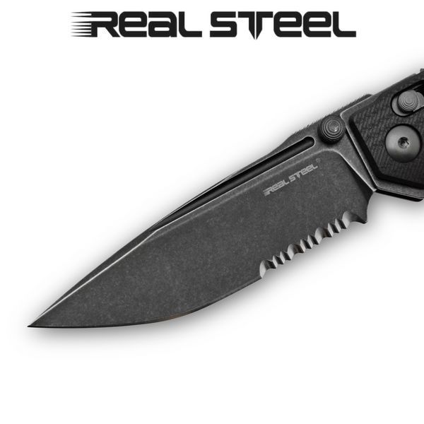 Ніж складаний Real Steel Sacra Tact| Tanto Serrated 7713B 7713B фото