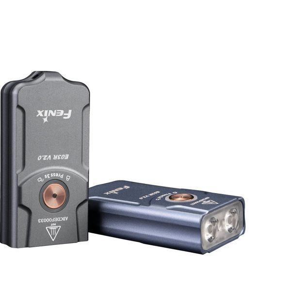 Фонарь наключительный Fenix E03R V2.0, серый E03RV20GR фото
