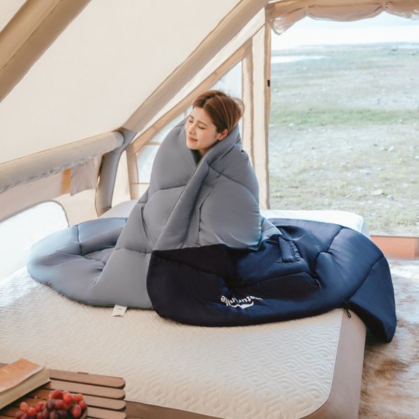 Спальник з капюшоном Naturehike Sunny Day PL02 U350 CNK2550WS028, (6&deg;C), правий, коричнево-зелений 71376 фото