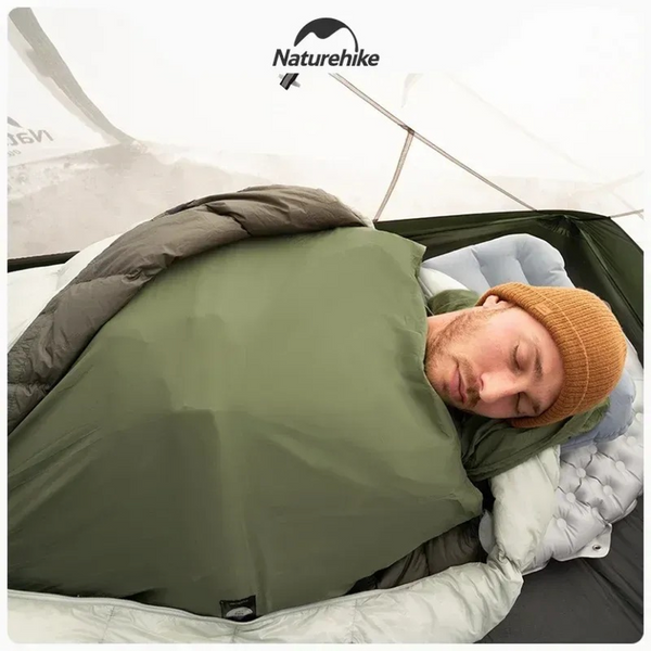 Подкладка для спального мешка Naturehike CNH22SD016, нейлон, зеленая 6975641885818 фото