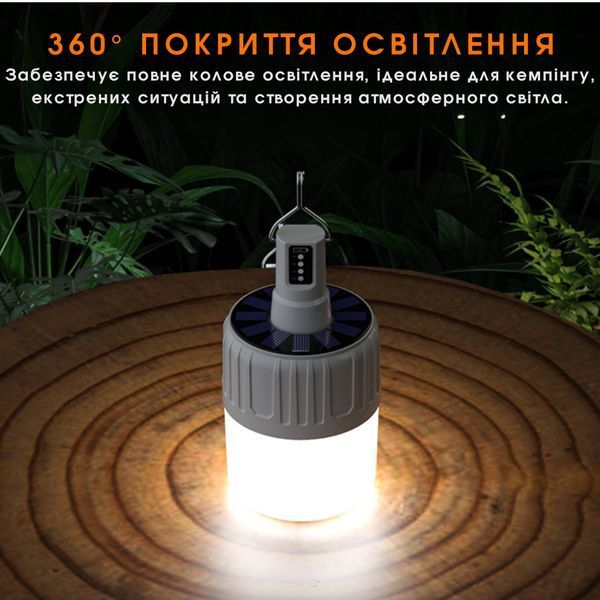 Фонарь с солнечной панелью Кемпинговый SuperFire T26-S SF-T26-S фото