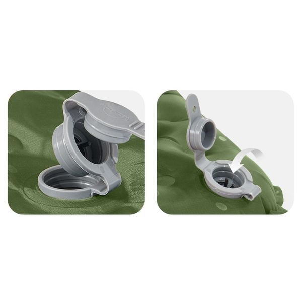 Матрас туристический надувной одноместный Naturehike CNK2450WS014, сверхлегкий, 186х58х8 см, зеленый с мешком для надува. 6976023926808 фото