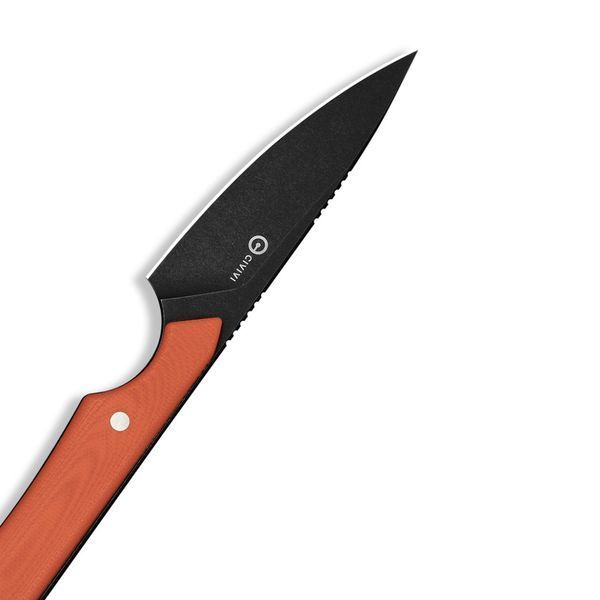 Ніж фіксований кишеньковий Civivi High Grass Field Knife (7,4 см) 14C28N / G10 помаранчевий з чохлом C25084-1 фото
