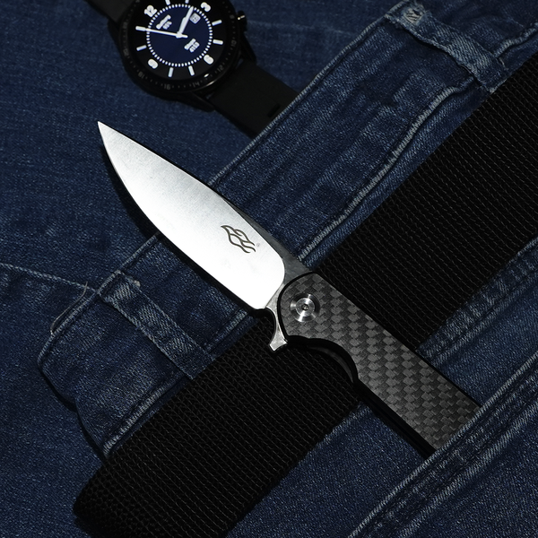 Ніж туристичний Firebird FH41 (8.8 см) D2 / Carbon fiber чорний FH41-CF фото