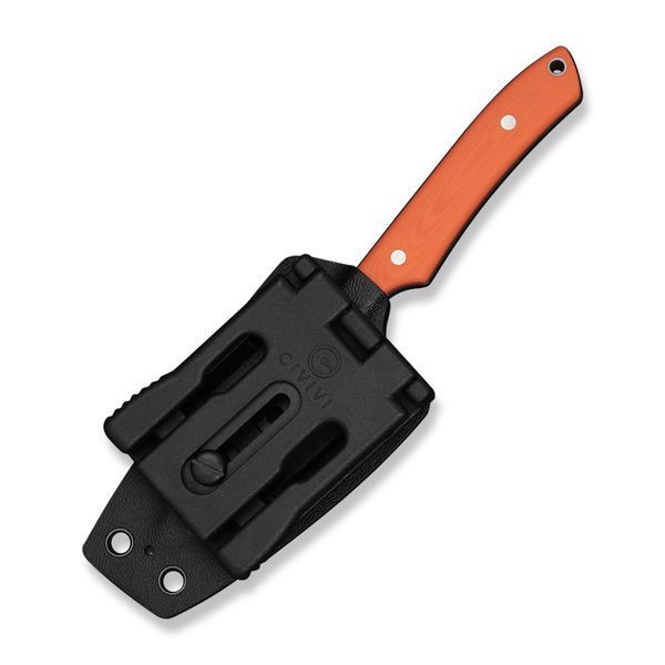 Ніж фіксований кишеньковий Civivi High Grass Field Knife (7,4 см) 14C28N / G10 помаранчевий з чохлом C25084-1 фото