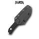 Ніж Фіксований Karda Z035 Black 1674 фото 3