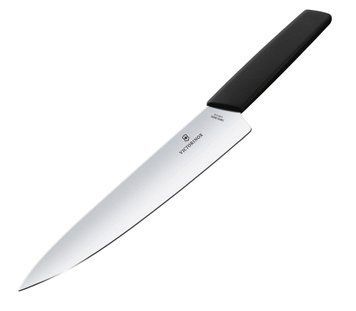 Нож кухонный шефской Victorinox Swiss Modern Carving, 22 см, черный, блистер 4008134 фото