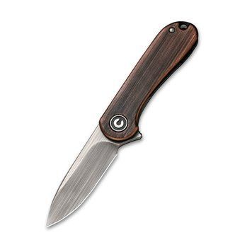 Ніж складаний кишеньковий Civivi Mini Elementum Flipper, (4.7 см) 14C28N / Copper коричневий C18062Q-2 фото