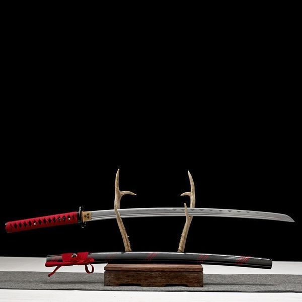 Катана Сувенирная Red Silver laminated steel 1644 фото