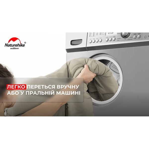 Спальник з капюшоном Naturehike M180 NH20MSD02, правий, сірий 6975641886600 фото