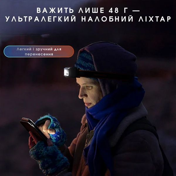 Фонарик налобный с двойным светом 5W + 2W защита IP44 SuperFire HL05-N SF-HL05-N фото