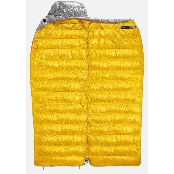 Спальник з натуральним пухом Naturehike CW700 CNK2450WS048, p-р M, жовто-сірий 6927595788127 фото