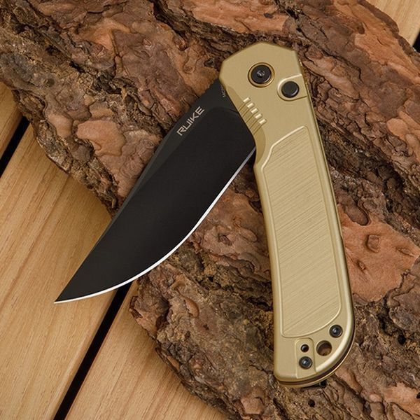 Ніж складаний туристичний Ruike P192-AY, (9.1 см) 14C28N / алюмінієвий сплав 6063, бронзовий P192-AY фото