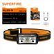 Фонарик налобный с двойным светом 5W + 2W защита IP44 SuperFire HL05-N SF-HL05-N фото 1
