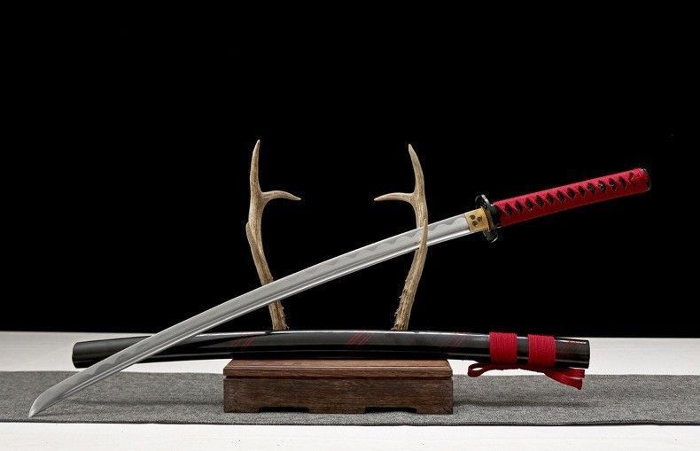 Катана Сувенирная Red Silver laminated steel 1644 фото