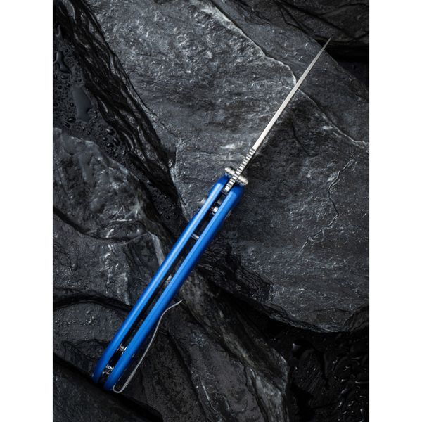 Ніж складаний кишеньковий Civivi Qubit, (7.6 см) 14C28N / Aluminum синій C22030E-3 фото