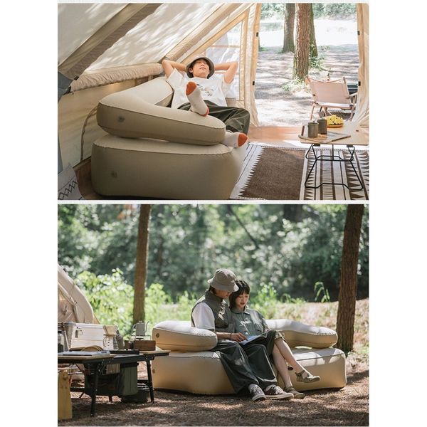 Диван, матрас надувной двухместный Naturehike NH22FCD07, сверхлегкий, 165x95x65 см, со съемной спинкой 6927595708620 фото