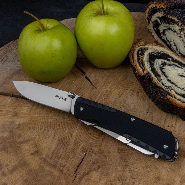 Багатофункціональний ніж Ruike Trekker LD31-B, (8.5 см) 12C27 / G10 чорний, 14 інстр. LD31-B фото